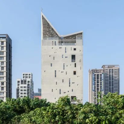 IdealDrapes's tweet image. Behet Bondzio Lin Architekten combines "sacred and ordinary" in concrete church tower | buff.ly/35cryhk