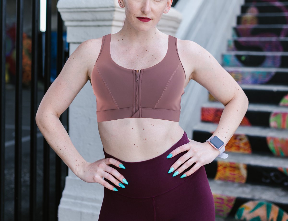 ANGABRIEL Women's Zip Front Sports Bra,High Impact Workout Yoga Bra Racerback Bra with Removable Pads
amazon.com/dp/B08P8FTQ53