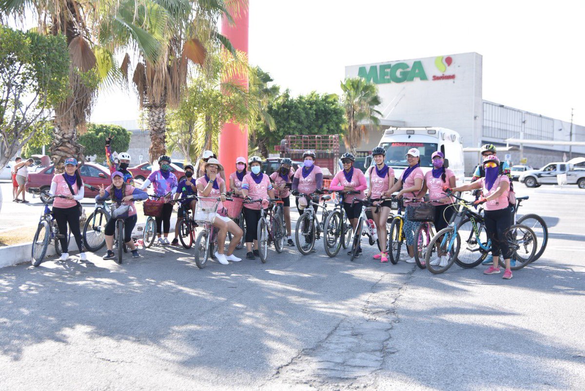 JojutlaMorAyunt's tweet photo. Por iniciativa del grupo de ciclistas Intrépidas , este sábado, en el municipio de #Jojutla se llevó a cabo la #RodadaDeAltura 2022 en el marco del #8M Día Internacional de la Mujer. https://t.co/GvN4yN3IU7