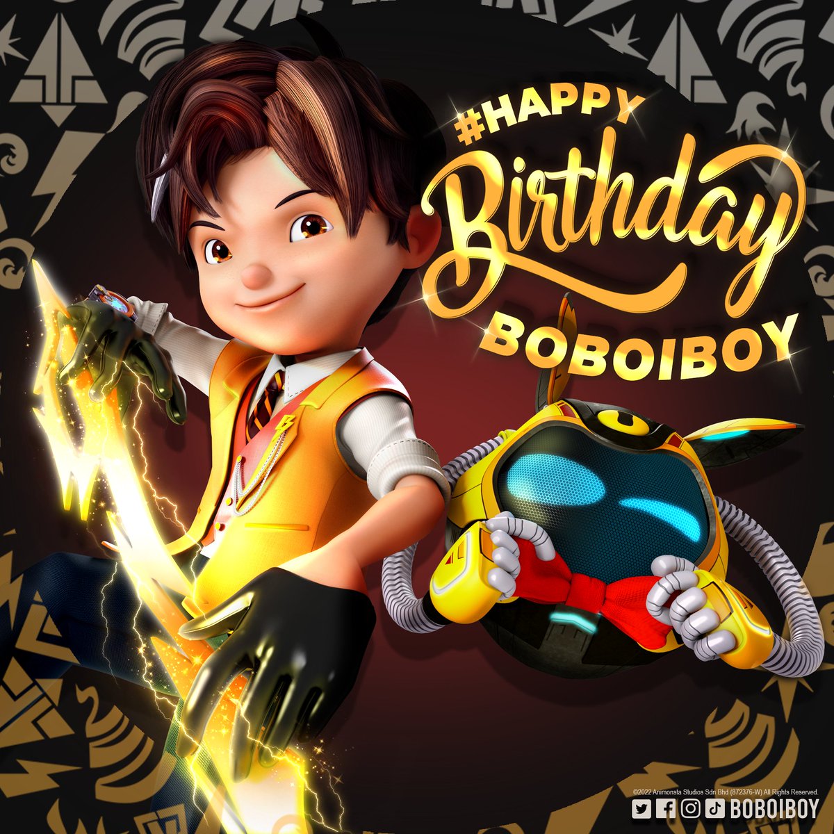 GSCinemas's tweet photo. HAPPY BIRTHDAY @BoBoiBoy! Can't wait to see you back to the big screens again! 💛 #BacktoGSC https://t.co/MQi9cpCvhV