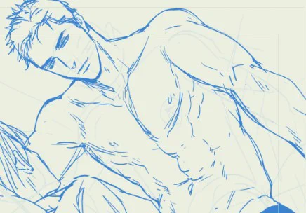 #マーキングオメガ 攻の体を描くのが楽しくてつい描きがち。たたた楽しい!