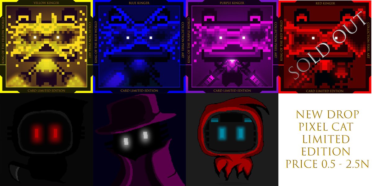 masza001's tweet image. New drop !!!  13.3.2022  at @ParasHQ
Collection Pixel Cat Limited edition 1/1 
Price 0.5-2.5N

Paras : paras.id/maszakap.near/…
Discord : discord.com/invite/jc9WvUn…

#NFTTHAILAND #NFTCommumity #artwork #pixelart  #NFT #crypto #Pixelcat