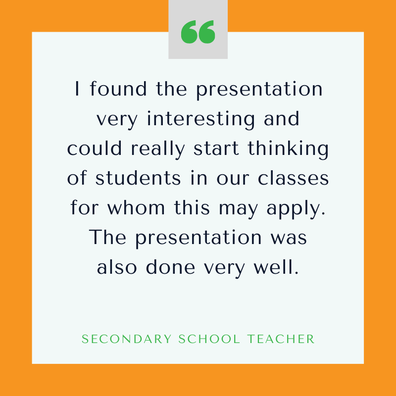 DiPHSP's tweet photo. Recently, I accepted an invitation to present to the staff at a Secondary School, on Developmental Language Disorder.  I was blown away to receive this feedback from two of the attendees.  

Click on the link for more info.
https://t.co/Cmc6t6MHcb https://t.co/M56UIL3ycL