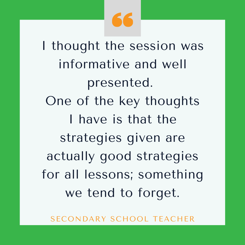 DiPHSP's tweet photo. Recently, I accepted an invitation to present to the staff at a Secondary School, on Developmental Language Disorder.  I was blown away to receive this feedback from two of the attendees.  

Click on the link for more info.
https://t.co/Cmc6t6MHcb https://t.co/M56UIL3ycL