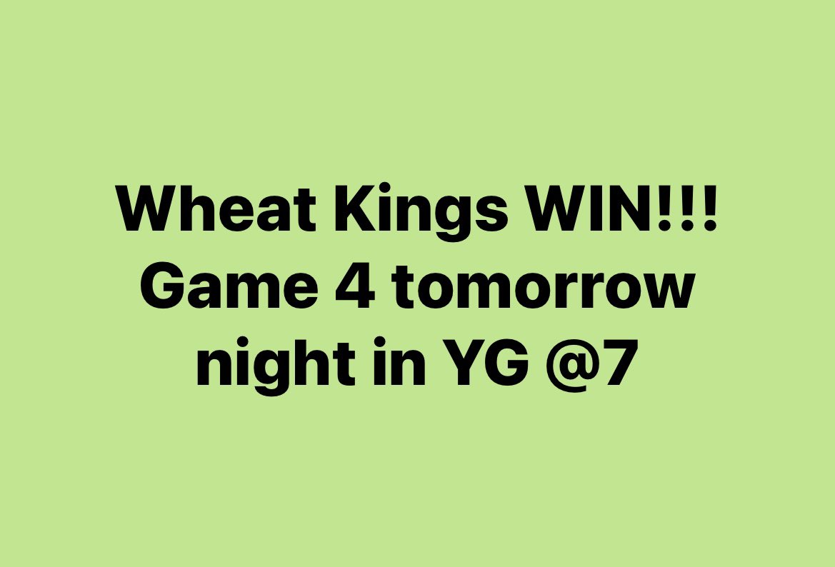 Pulled out a win tonight! Get out to YG tomorrow to cheer on the team