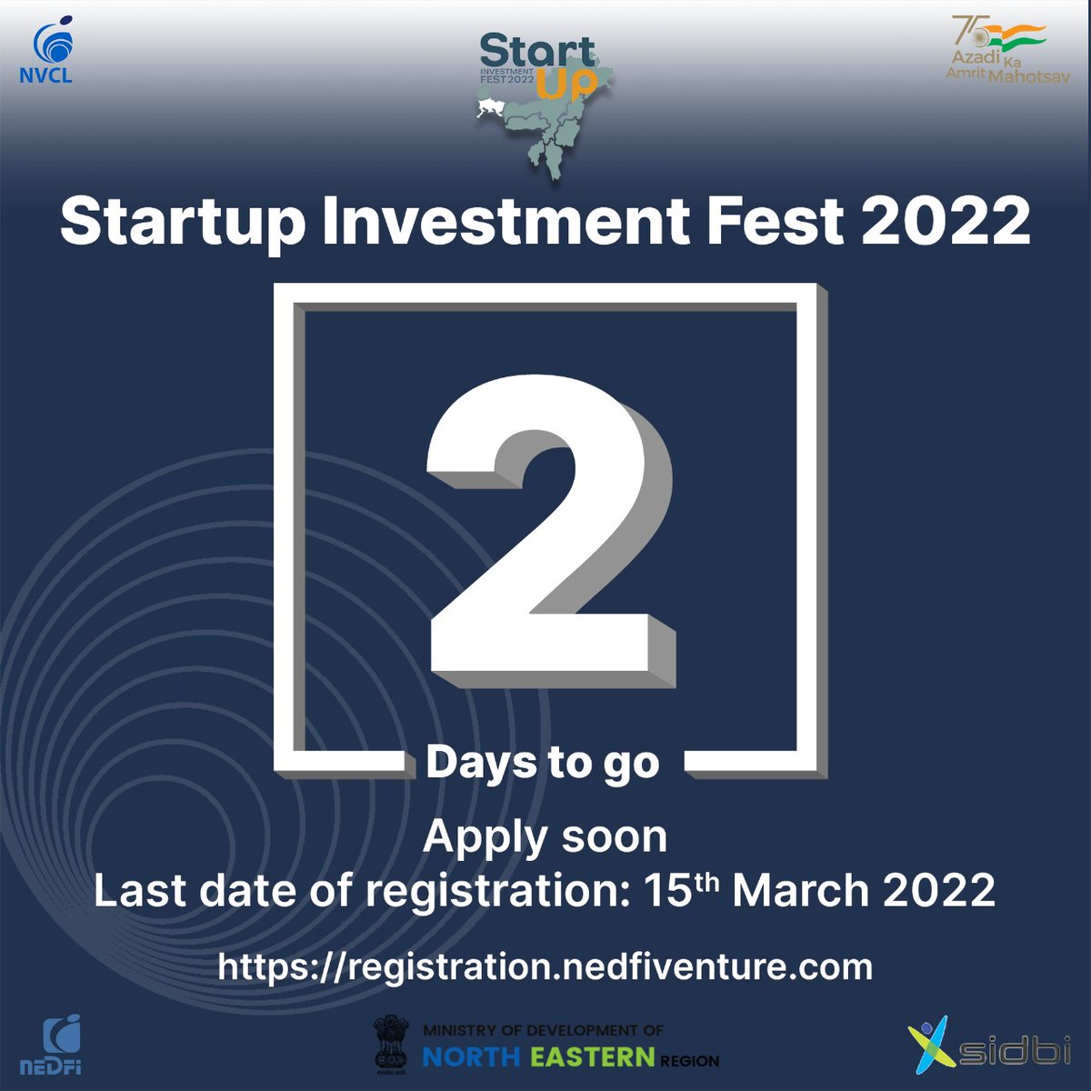 NedfiStartup's tweet photo. We are in the last 2 days of taking in registrations. Hurry up and apply to make the most of this incredible opportunity brought to you by NEVF in association with NEDFi. Your time is now!
Registrations close on the 15th of March. 
https://t.co/RjERVkX4To
#fundingstartup https://t.co/fNaXsg2yc0