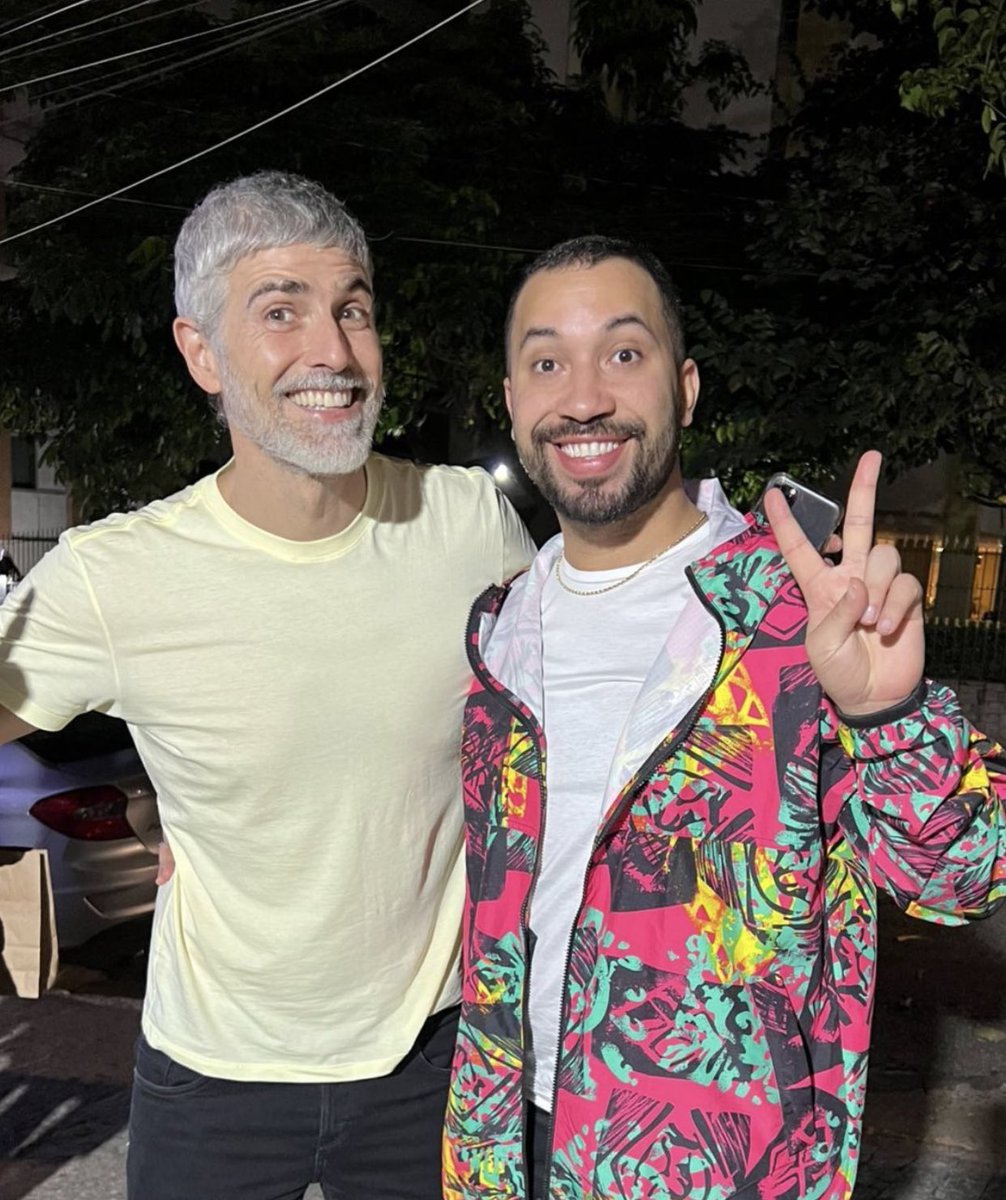 Gil do Vigor e Reynaldo Gianecchini juntos é muita beleza pra uma foto só ✨