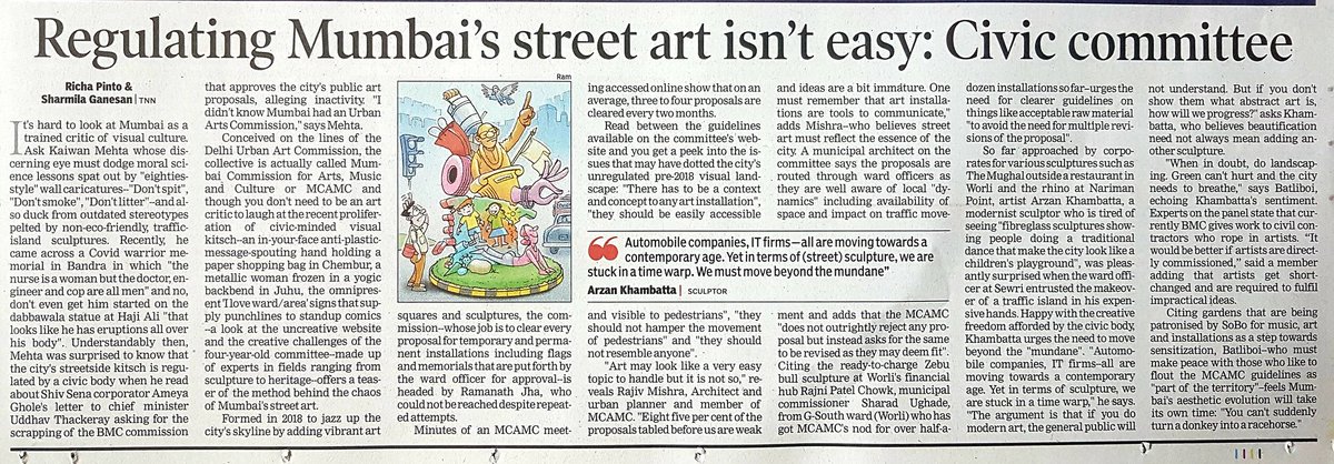 nilabhnagar's tweet photo. @richapintoi do keep up the weekly urban dialogue 
@TOIMumbai @TacticalMumbai  @teekayteen @mybmc @Rrajivv2
Well said. The street art needs attention. enthusiasm to color is welcome but content needs professional refinement.
#tacticalurbanism #urbandesign https://t.co/GcOp6H2ms2