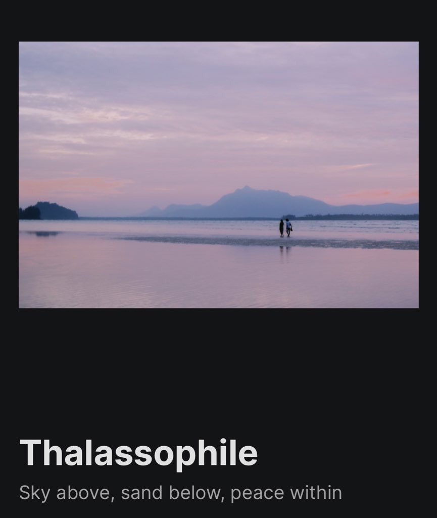 New drop under Bliss series 📸

Thalassophile - a lover of the sea, beach lover.

Is there any thalassophile here?

Link: app.pentas.io/nft/237893

#NFTphotographyMy #NFTmy #Pentas #Pentasio #BNB