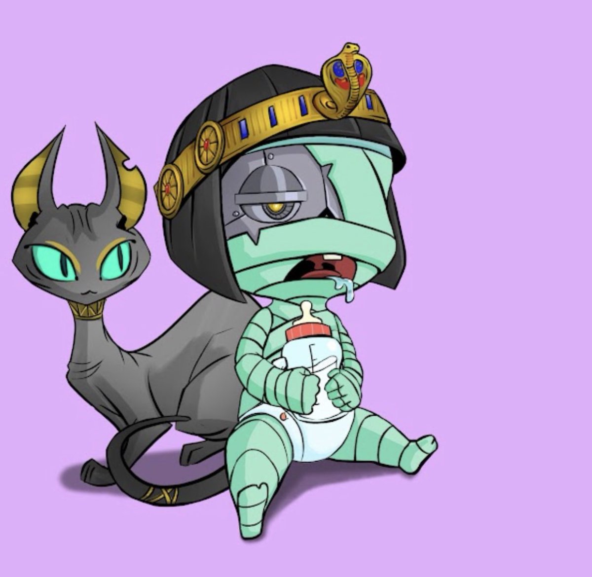 Shibaxx1's tweet photo. Snagged this Beautiful girl just now 🖤🔥

I only need one more Maker and I’ll have 4 full sets which means I’ll be getting 4 of the Hieroglyph Drop. Which by the way… There’s only 888. 

Stop sleeping on @BoredMummyWU 
👀🚀🔥

#BMWU #HummaMumma #BMBWU #BMHRR #BMMTM #NFTshill https://t.co/IDFgSnKeZY