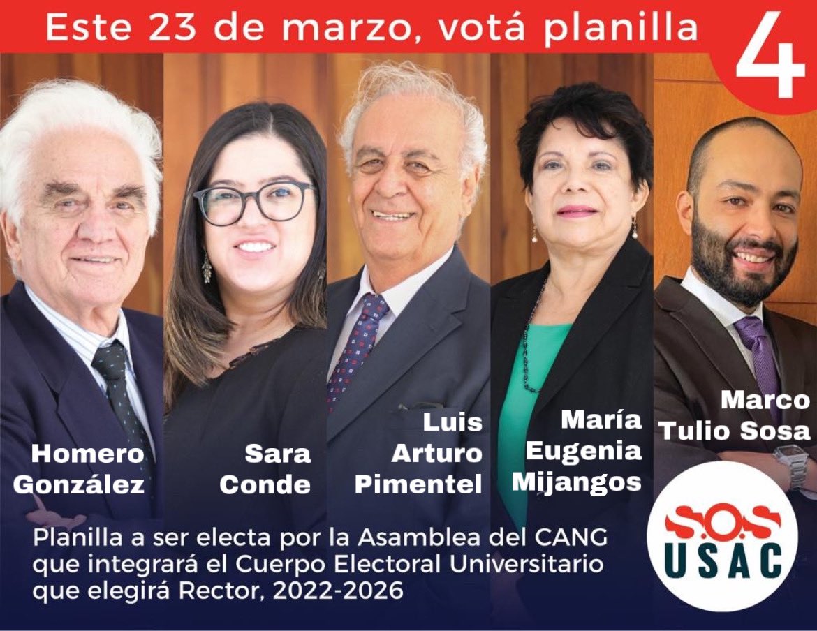 JordanRodas's tweet photo. Agremiad@s al @CangGuatemala este 23 de marzo vota por la planilla 4 de
@sosusacgt
#PorUnaMejorUSAC #JordanVa #RectorUSAC
#NoMasDeLoMismo #JordanRectorUSAC https://t.co/d2WqGWOLqd