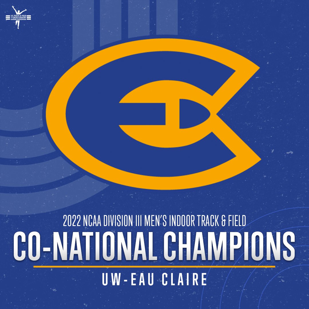 🏆 CO-NATIONAL CHAMPIONS 🏆

Congratulations to <a href="/UWECblugolds/">UWEC Athletics</a> (<a href="/uwectrack/">Blugold Track & Field</a>) for winning a share of the men's team title at the 2022 <a href="/NCAADIII/">NCAA Division III</a> Indoor Track &amp; Field Championships!