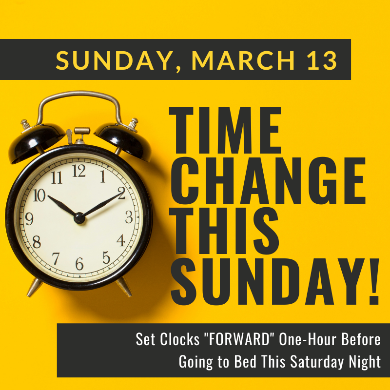 heybford's tweet photo. Time To Spring Forward! - https://t.co/tth8QidRn2 Just a friendly reminder to set your clocks FORWARD 1-Hour before you go to bed tonight.  

We look forward to seeing you tomorrow morning for Sunday School (9:15am) and Worship (11am). 

#fbdyoungmarriedlife #firstbaptistdallas https://t.co/JMb0blhA5A