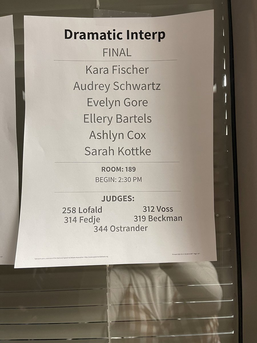 speechdebate192's tweet photo. Day 2 of NSDA and the Eagan Speech Tournament—congrats to Ronan (4th Storytelling), Abbey (5th Honor Poetry) and our Very own NATIONAL QUALIFIER in Drama —Ashlyn!!! @tigerfarmington @rabaumann71 @BethBeckman192 https://t.co/7t5qRTJbp7