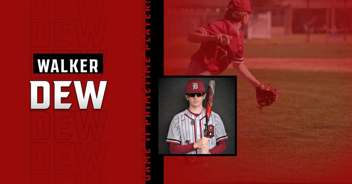 DestrehanBB's tweet photo. Classic Hardwood Floors Primetime Player (Game 11)

2024 INF Walker Dew (@walkerdew2)

Walker Dew was a competitor all day at the plate, going 2-3 with 2 1Bs. The youngin' also made two big picks at the 1bag. 

#Primetime #Team8 #E3 https://t.co/q1mKucqTQ5