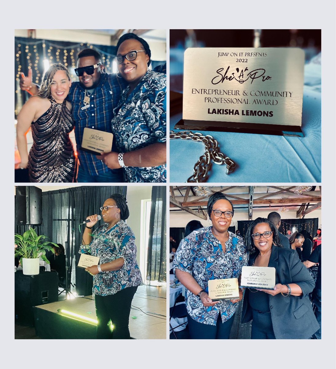 lakishalemonstv's tweet photo. Shout out to Charles Nook Turner Byrd and Brina Turner on this incredible honor at the 3rd Annual She a Pro Awards.. thanks to Kimberly Holiday for capturing these amazing images 📸 congrats to you and all of the honorees
#ShoutoutSaturday #sheapro #jumponit #atx https://t.co/CeUQl6tTvc
