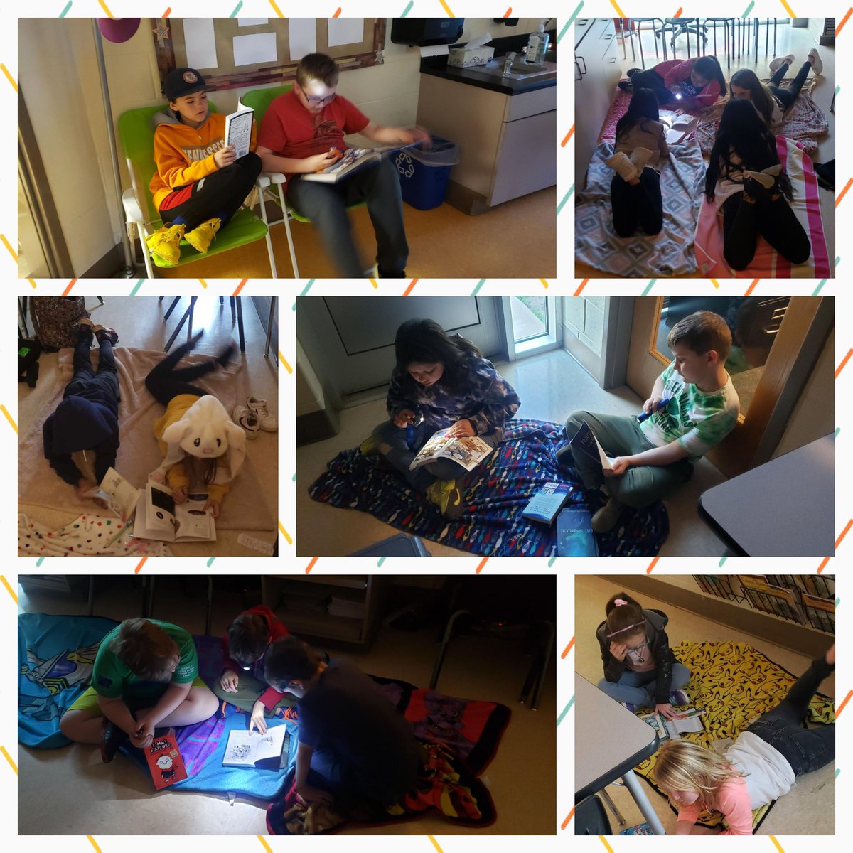 4thGradeEES's tweet photo. We finished this week with a Raven Feather Celebration dance, a picnic, and "Flashlight Friday". I think we all agreed that it was a great way to wrap up our 3rd 9 weeks of school! #eessoars https://t.co/aSOfDjJcoS