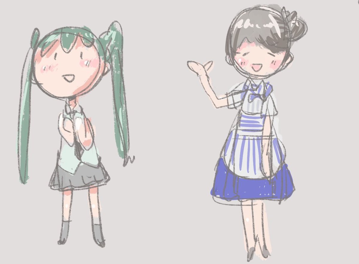 初音ミク 「色塗ろうとしただけでもすごい、えらい 」|こーわのイラスト