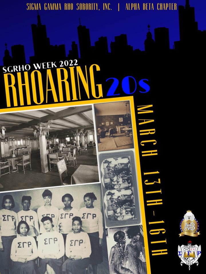 ABPoodles1932's tweet photo. In honor of 100 years of ΣΓΡ,
travel with us throughout time to the RHOaring 20’s ✨. Join us March 13th - 16th to make whoopee all of SGRHO Week 2022 💙🐩💛!
1.whoopee
(n) a good time
#ABPoodles #AskABoutUs #SGRHOWeek #Cenntennial
#rhoaring20s https://t.co/gBsxSiAbnR