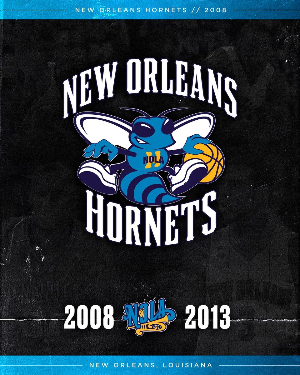NBACanada's tweet photo. What’s your all-time favourite @PelicansNBA logo?!

#NBALogoEvolution https://t.co/BuyarLm2Sk