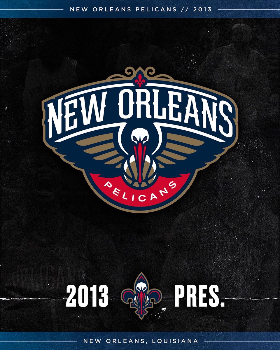 NBACanada's tweet photo. What’s your all-time favourite @PelicansNBA logo?!

#NBALogoEvolution https://t.co/BuyarLm2Sk