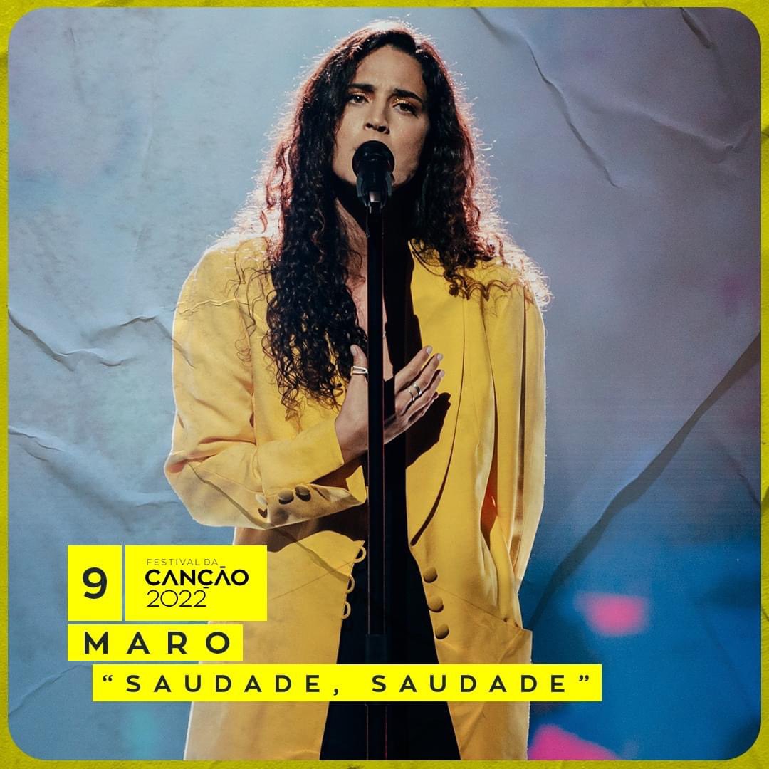 comculturaearte's tweet photo. A canção número 9, “Saudade, Saudade”, da artista Maro, é a escolhida para representar Portugal na Eurovisão 2022. https://t.co/cxYDkTRXK1