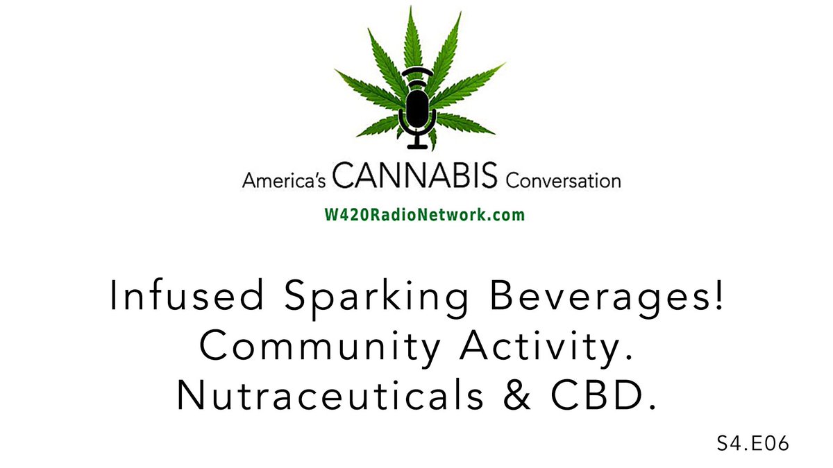 W420Radio's tweet photo. S4.E06. Infused Sparking Beverages! Community Activity. Nutraceuticals &amp; CBD.
https://t.co/EIKCArVwHh
#420radio #americascannabisconversation #CBD #CBO_oil #infused_beverage #W420radionetwork https://t.co/idITbCblHA