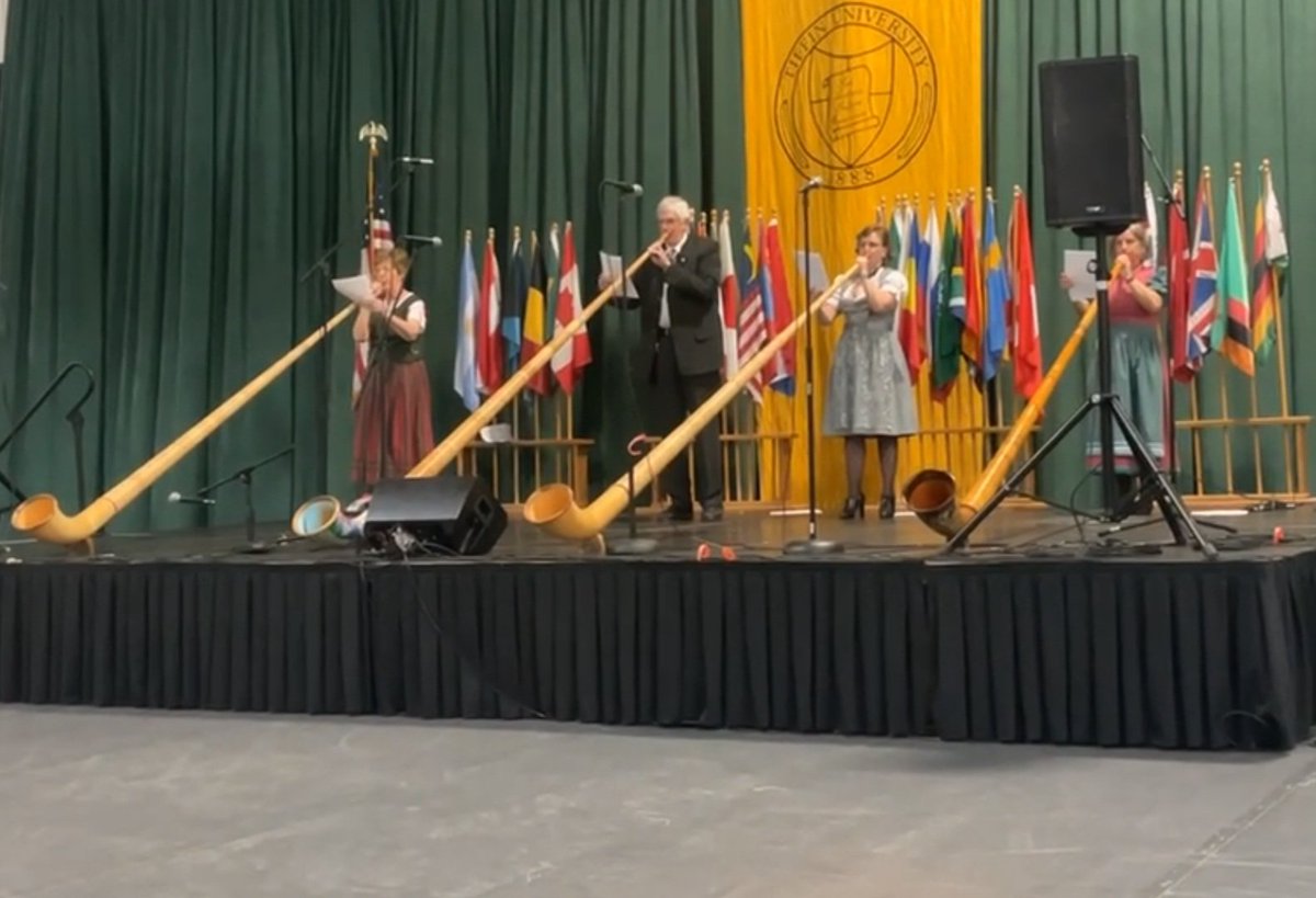 TUEngage's tweet photo. The 31st Annual International Dinner is being held tonight on campus. Such an amazing program showcasing other cultures food, fashion,  and music! https://t.co/Otcyl7Tpih