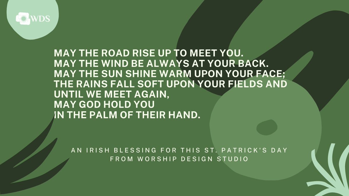 Happy St. Patrick's Day from us here at Worship Design Studio! 
#StPatricksDay #WDS