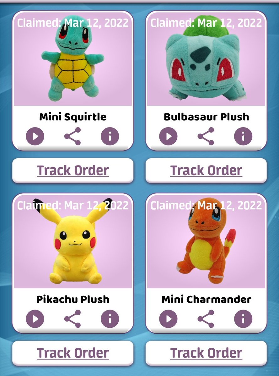 MrFunkoGoose's tweet photo. Decided to play clawee and won every one of these,  I doubled on charmander 🤗#clawee https://t.co/RsdfukudgJ