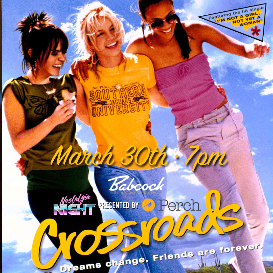 ArthouseCinemaP's tweet photo. BRITNEY IS FREE!

Nostalgia Night is revisiting the good ol' Britney days of 2002 with CROSSROADS. Joined by Zoe Saldana and Taryn Manning, this Shonda Rhimes joint follows these not-girls-not-yet-women on a cross country friend adventure!

GET TICKETS
https://t.co/kD4GVKLjrf https://t.co/d5DYErdC1j