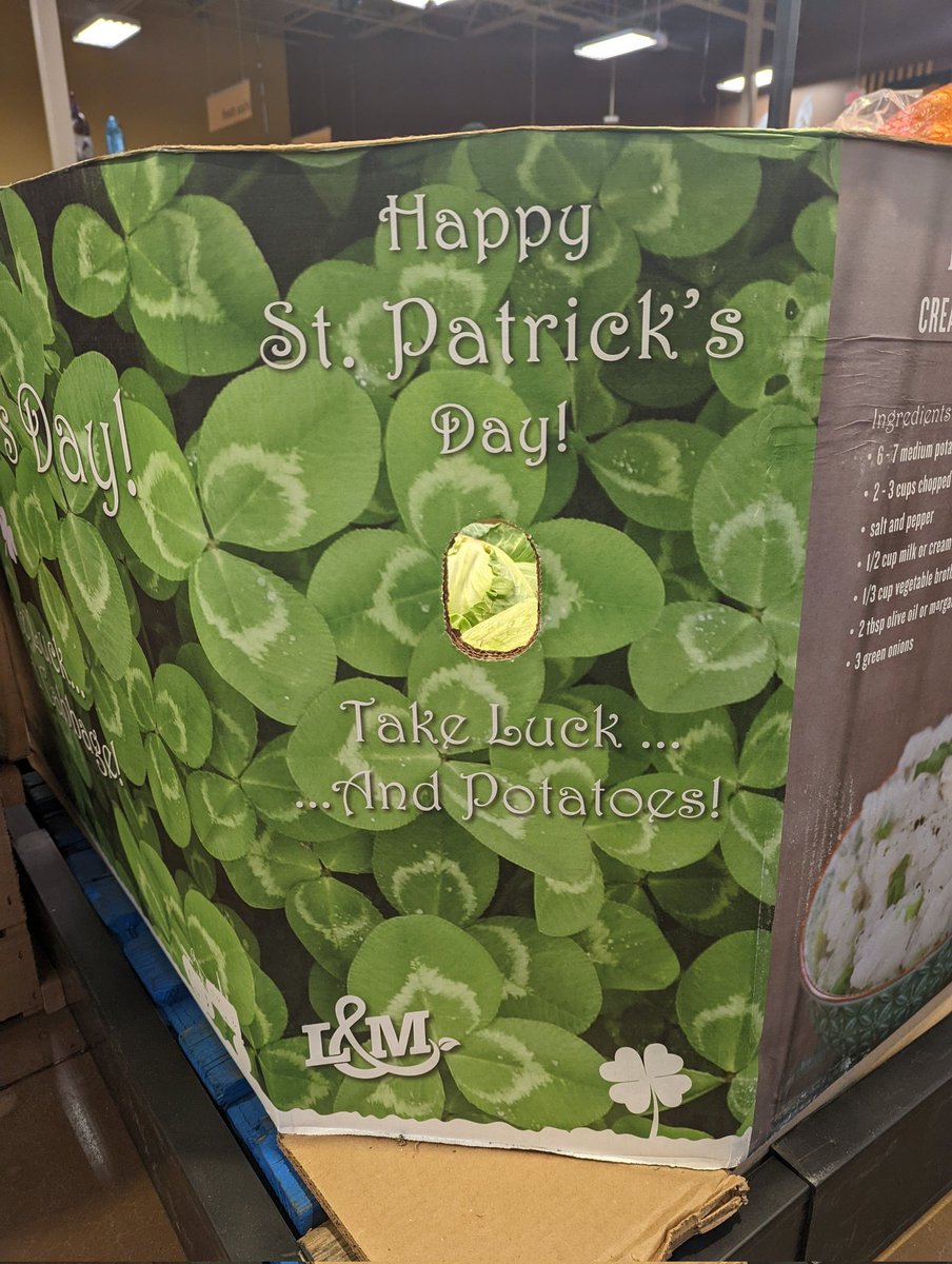 KLub757's tweet photo. Hey @BrianReganComic it looks like "Take Luck" is a thing now.  St. Patrick's Day is embracing it! 🍀
#TakeLuck https://t.co/JpCwfIRzdO