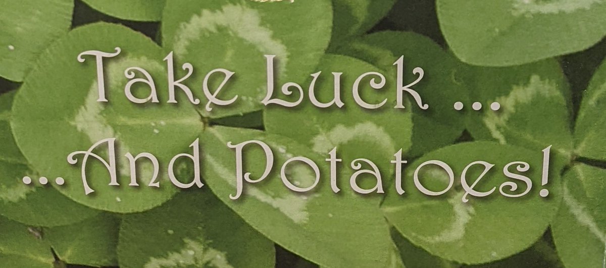 KLub757's tweet photo. Hey @BrianReganComic it looks like "Take Luck" is a thing now.  St. Patrick's Day is embracing it! 🍀
#TakeLuck https://t.co/JpCwfIRzdO