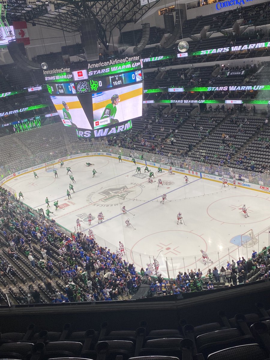 783 days since the last time I saw the Rangers play in person. Let’s ride!