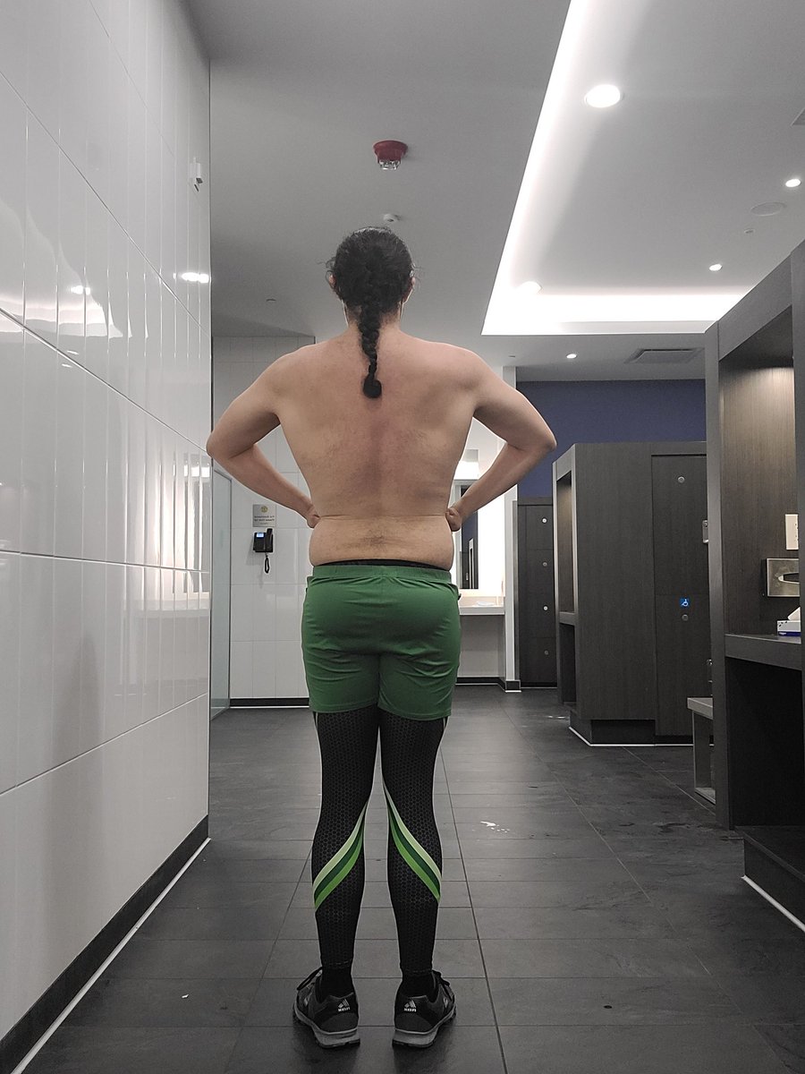 TerjaNox's tweet photo. CW: Body Image, Partial Nudity [shirtless]

Another day, another workout. Today was back day for deadlifts, just a simple 225lbs [as my everything hates me]

#DndFitness
#HalfOrcInTraining
#StrengthCheck https://t.co/lgDroXxnRu