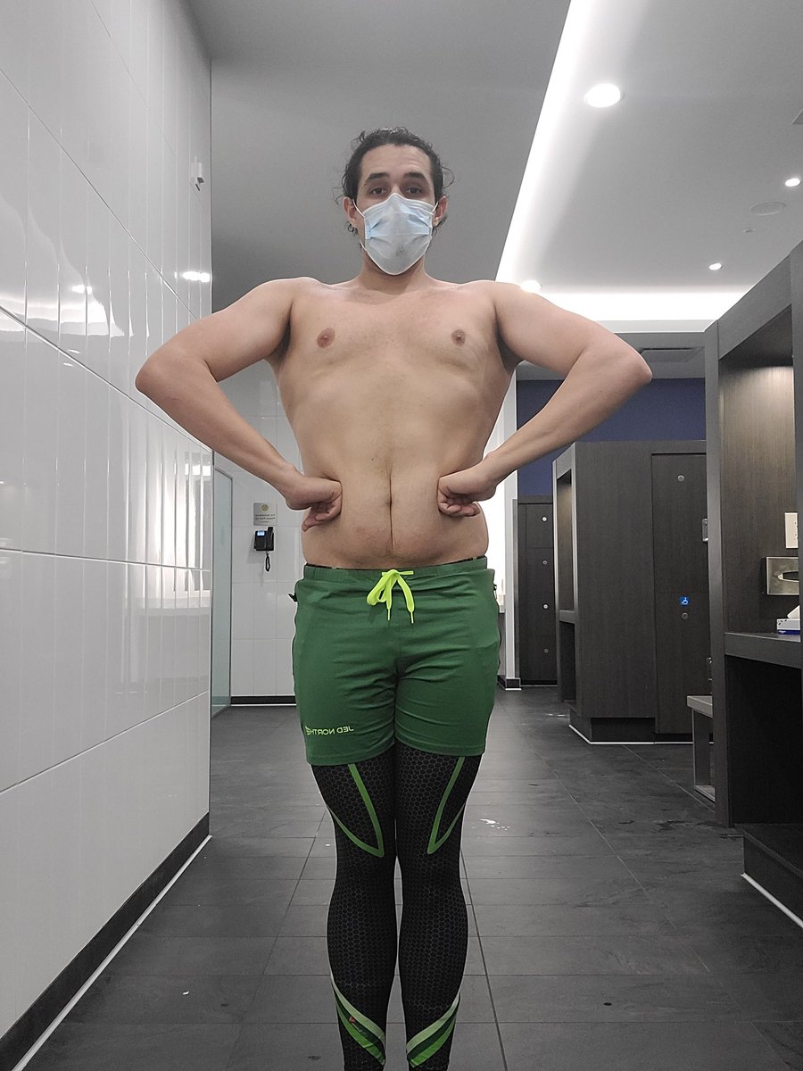 TerjaNox's tweet photo. CW: Body Image, Partial Nudity [shirtless]

Another day, another workout. Today was back day for deadlifts, just a simple 225lbs [as my everything hates me]

#DndFitness
#HalfOrcInTraining
#StrengthCheck https://t.co/lgDroXxnRu