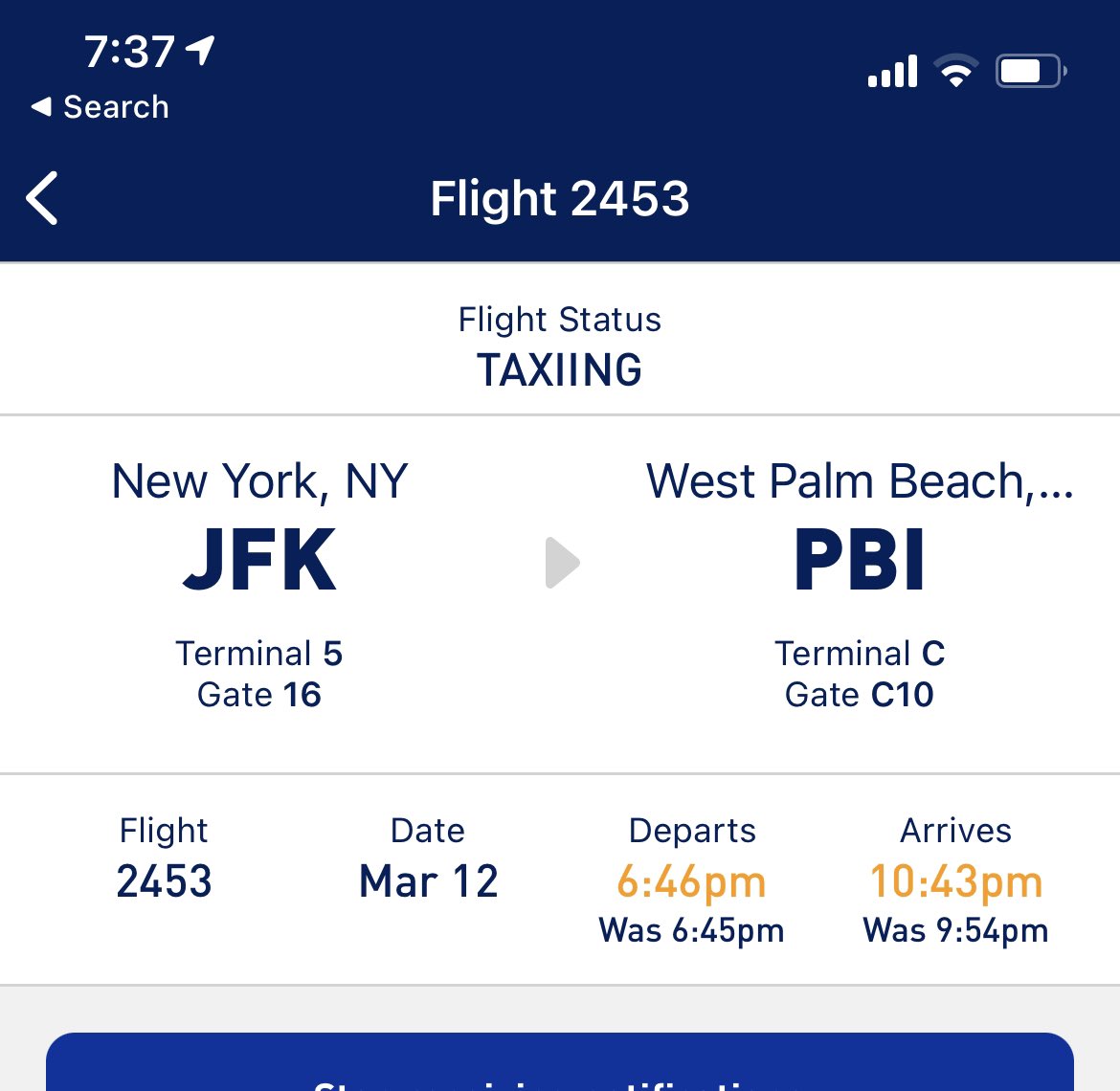 Almost an hour taxxiing and no takeoff or updates on WHY from <a href="/JetBlue/">JetBlue</a> #jetblue #unprofessional