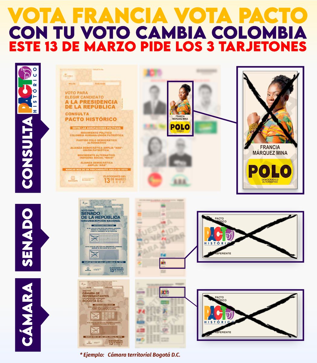 FranciaMarquezM's tweet photo. Mañana 13 de marzo asiste temprano a las urnas y vota #FranciaMárquez en la consulta del #PactoHistórico.
 #HastaQueLaDignidadSeHagaCostumbre  

UBUNTU✊🏾

#El13VotamosLosNadie

#MiVotoEsPorFrancia https://t.co/MggIRxWV63
