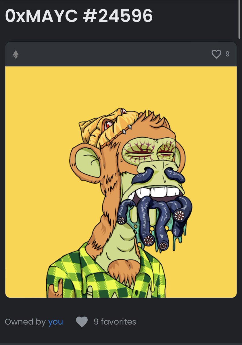 ZeussCapital's tweet photo. ⚡️ FLASH GIVEAWAY ⚡️

STILL GOLFING. But swept the floor on this FREAK from @0xMAYC 😤 WHO WANTS HIM!? #SACPAC your floor is next 🤝

RULES
⚡️Follow me
⚡️Retweet this
⚡️TAG A FREAK 

WINNER TONIGHT IN A FEW HOURS ⏳

#NFT #NFTGiveaway #BAYC #MAYC https://t.co/pkkXXicwPV
