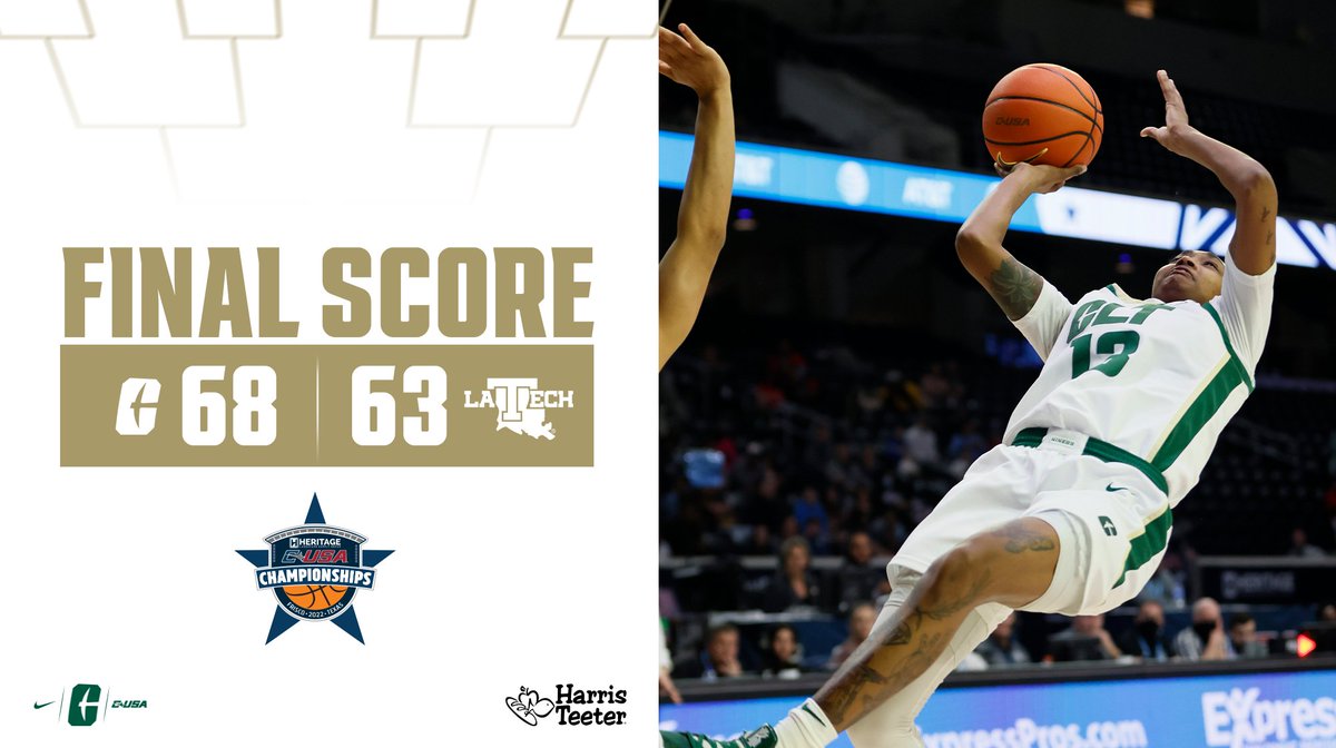 WE ARE THE CONFERENCE USA TOURNAMENT CHAMPIONS ‼️‼️

For the third time in program history, LET'S DANCE! 💃💃

#GoldStandard | #playwithHEART