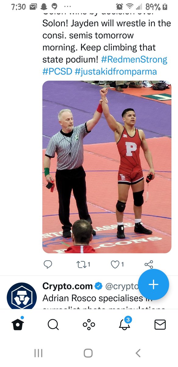 Buckdevils's tweet photo. Jaden colon you will be the highest placer since 1992.  Keep climbing that podium kid!  Parma nation has your back.  1 match at a time! https://t.co/3Sn1RO2jWn