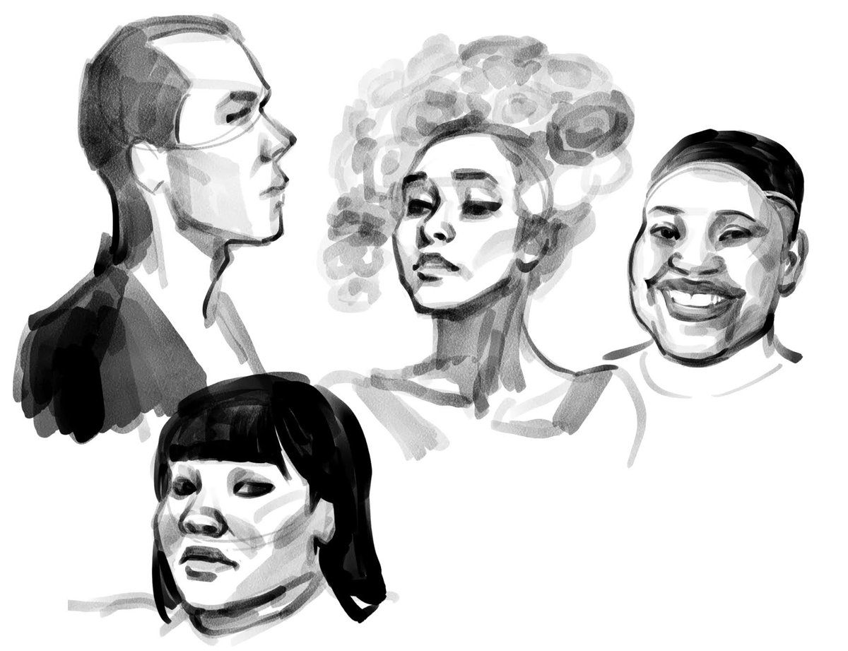 More face studiesss #arttwt #digitalart #Procreate