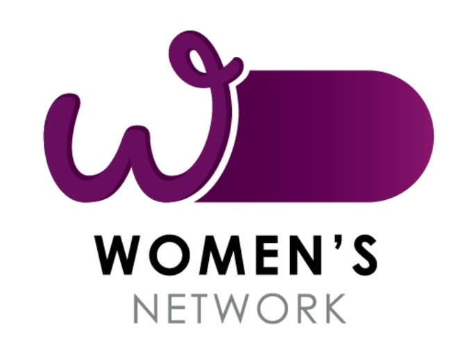 This is purportedly the logo of the Prime Minister and Cabinet's Women's Network. The logo has a stylised W with a purple shaft-like shape coming from the side, making the curves of the W appear like testicles with the words Women's Network underneath.