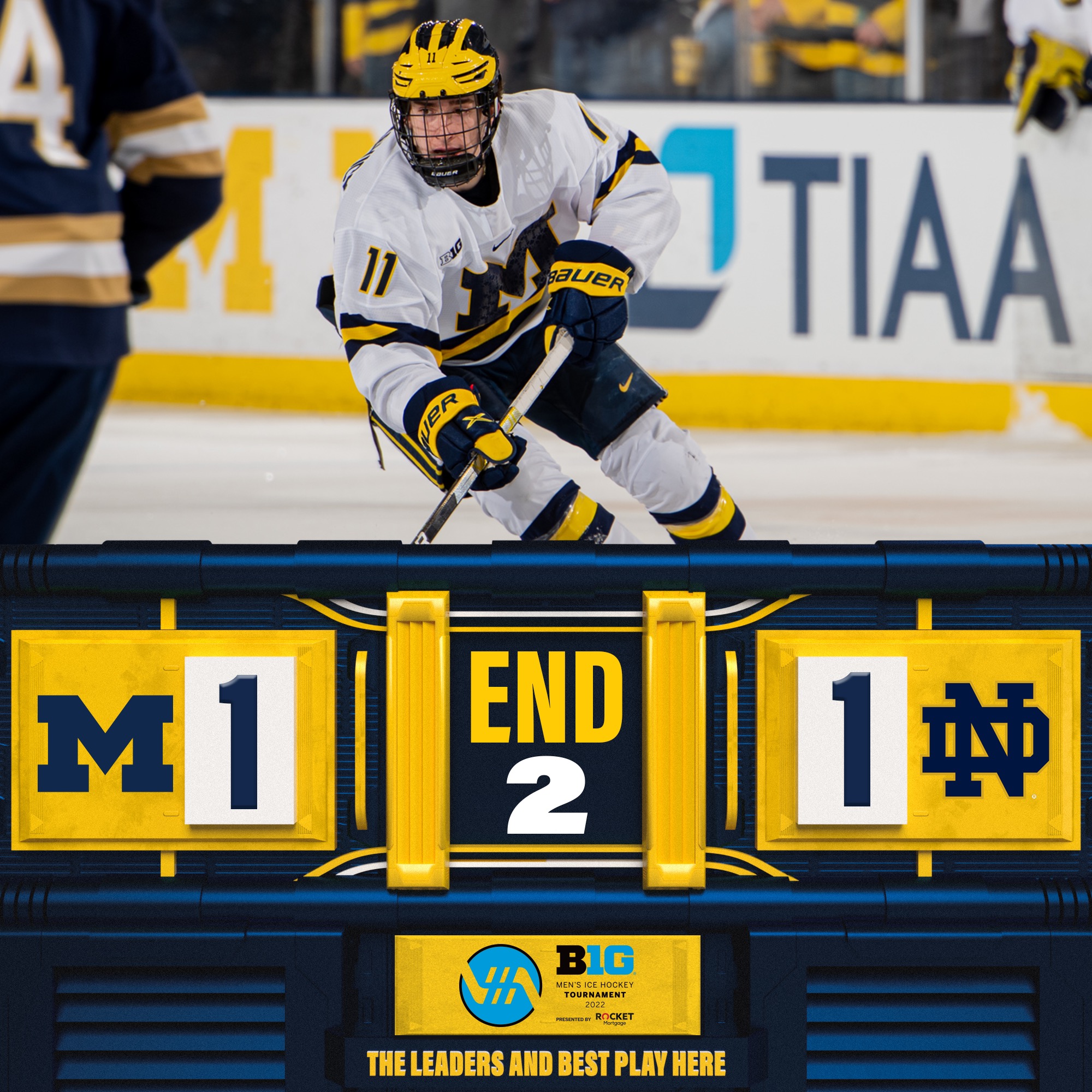 Michigan Hockey on Twitter "Tied up after ️…