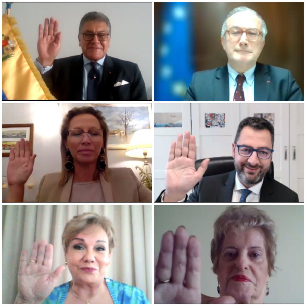 aicp_oicp's tweet photo. Los 𝑨𝒄𝒂𝒅𝒆́𝒎𝒊𝒄𝒐𝒔 𝒅𝒆 𝑵𝒖́𝒎𝒆𝒓𝒐 dieron su promesa de contribuir, a través de sus conocimientos,  al fortalecimiento de la ciencia ceremonialística universal.
@aicp_oicp @OICP_Protocolo https://t.co/timRpnZwSV