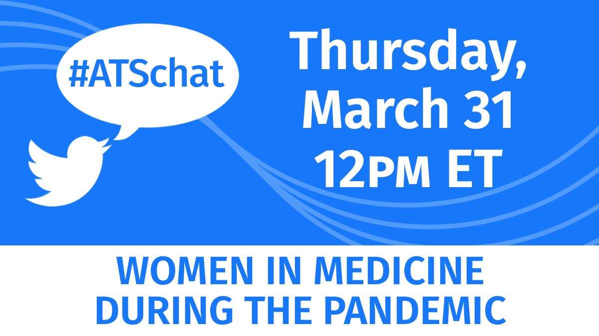 atscommunity's tweet photo. How has the COVID-19 pandemic affected your work-life balance? Discuss this and more with @AnnaPodolanczuk @jacepeabody @leticiakawano and @mnballinger on Thursday, March 31 at 12pm ET. Use #ATSchat to follow. #womeninmedicine https://t.co/IeOzsBFx1Z