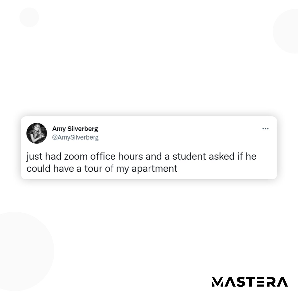 mastera_io's tweet photo. Did this ever happen to you? 😆
Let us know ↓
#Meme #Tweet #Coach #Coaching #OnlineCoach #OnlineCoaching #Tutor #Tutoring #Mastera https://t.co/hQoQ53SgTi