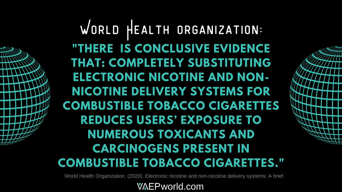 VAEPinfo's tweet photo. WHO admits that vaping is a significant harm reduction strategy for smokers.

So, why do they dictate to the world governments to repeat fear based narratives about vaping?

The pharmaceutical industry that funds WHO profits from smoking-related diseases.

https://t.co/tIK9gc7nh2 https://t.co/t8OOzWU1Gd