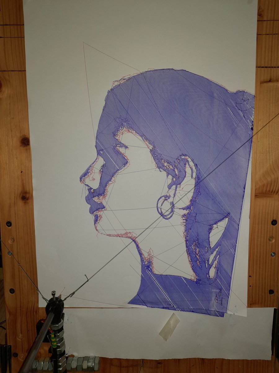 poisbem's tweet photo. the plot thickens... #plottertwitter #polargraph https://t.co/CkJAqK5AEy