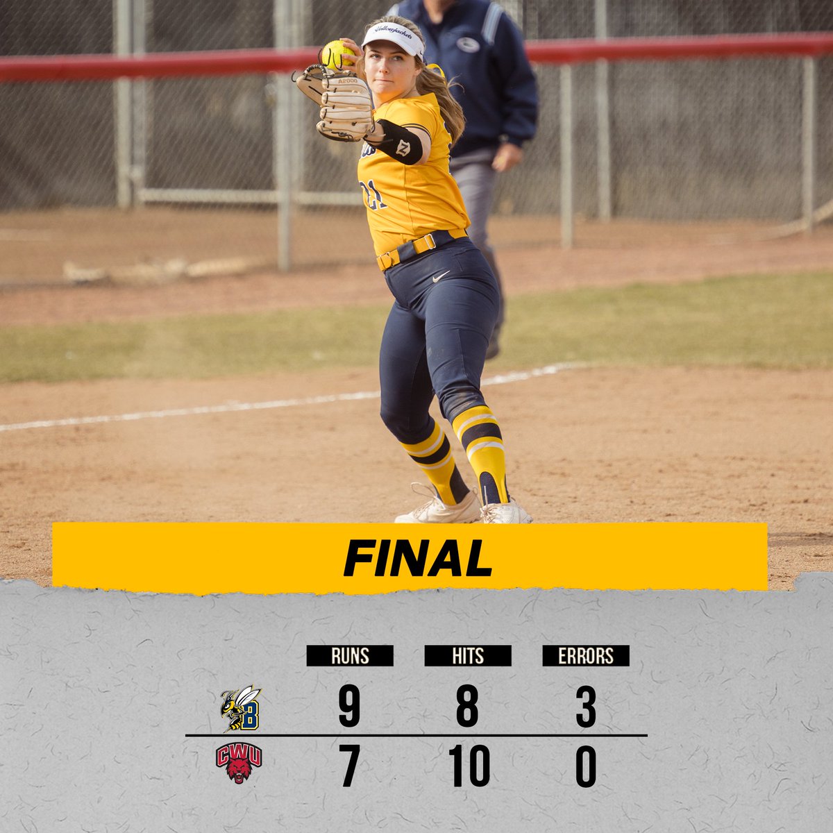 MSUBSoftball's tweet photo. WHAT A COMEBACK!

#JACKETSWIN GAME TWO 9-7 WITH AN 8-RUN SEVENTH-INNING RALLY! https://t.co/PFDTCzNPyB